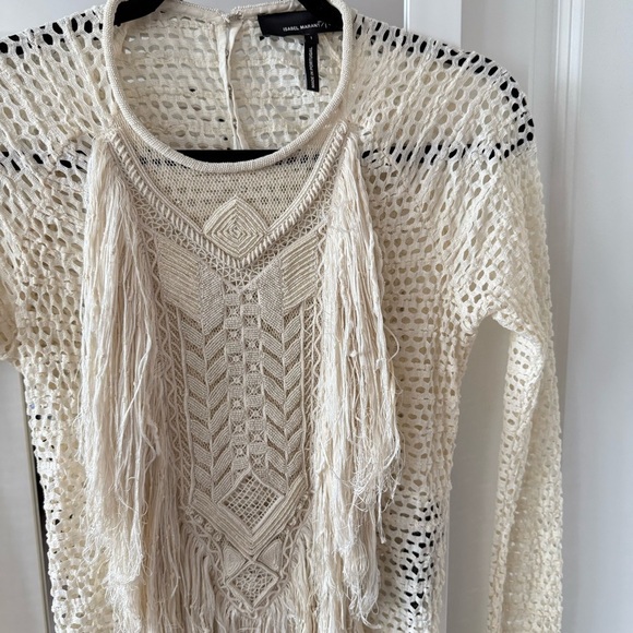 Isabel Marant Fringe Crochet Knit Dress | Size 1 (Small) - Picture 6 of 8